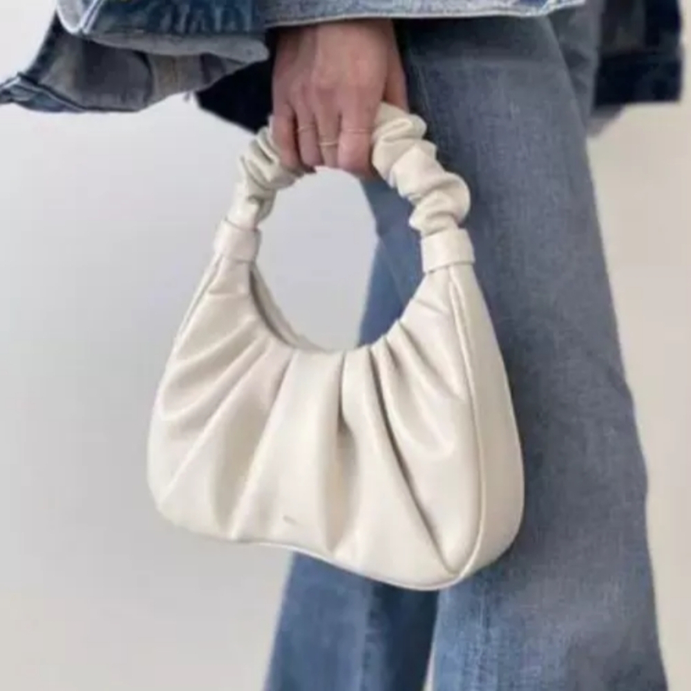 The JW PEI Gabbi Ruched Hobo Handbag - Ivory